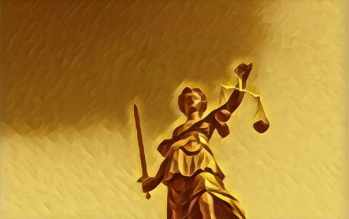 Woman Scales of Justice Stylized