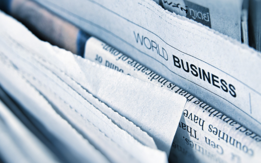 Stack of newspapers 