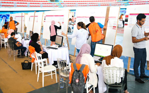 Members of the Independent Higher Authority for Elections count the votes one day after the constitutional referendum in Tunis.