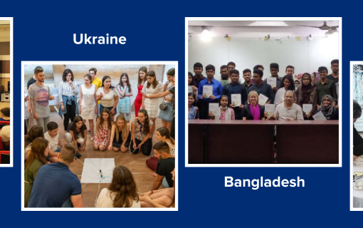 Seed participants left to right in Georgia, Ukraine, Bangladesh, Armenia