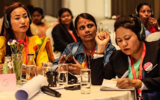Sheleads Conference participants listen to speaker