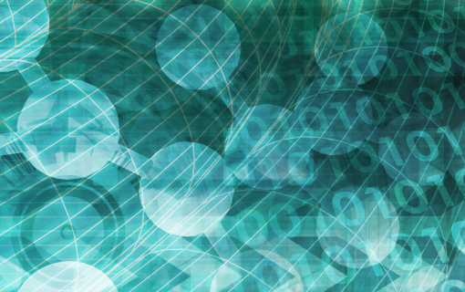 pixelated background in turquoise.