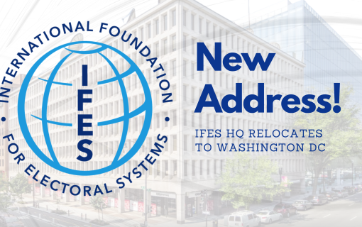 IFES Logo New Address! IFES relocates to Washington, D.C.