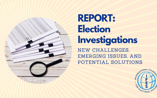 Report election investigations