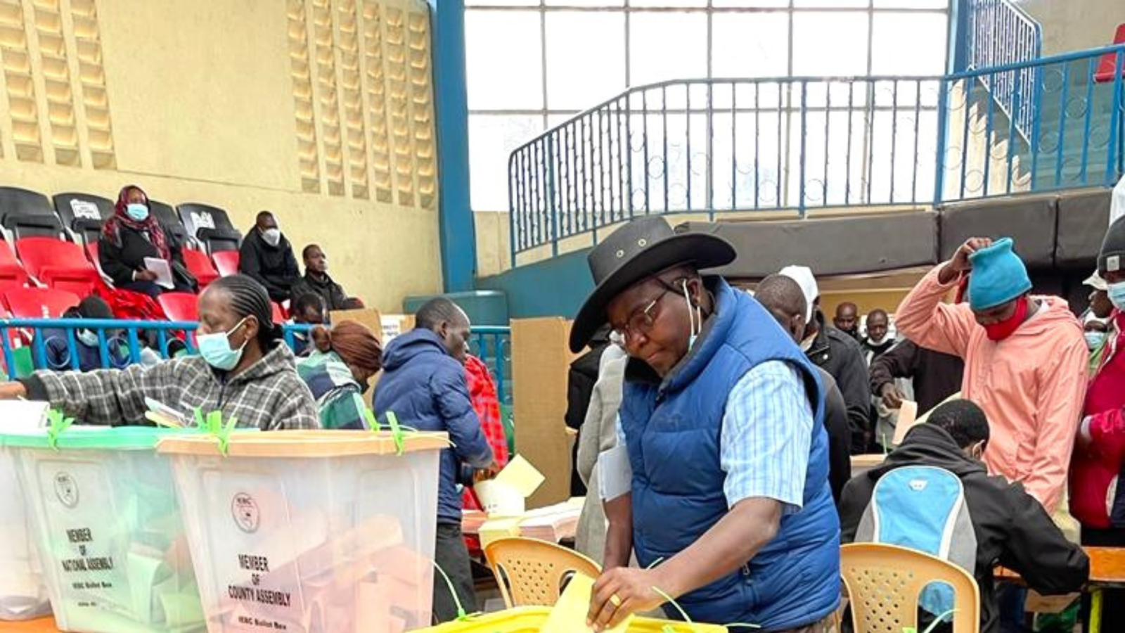 People voting in Kenya