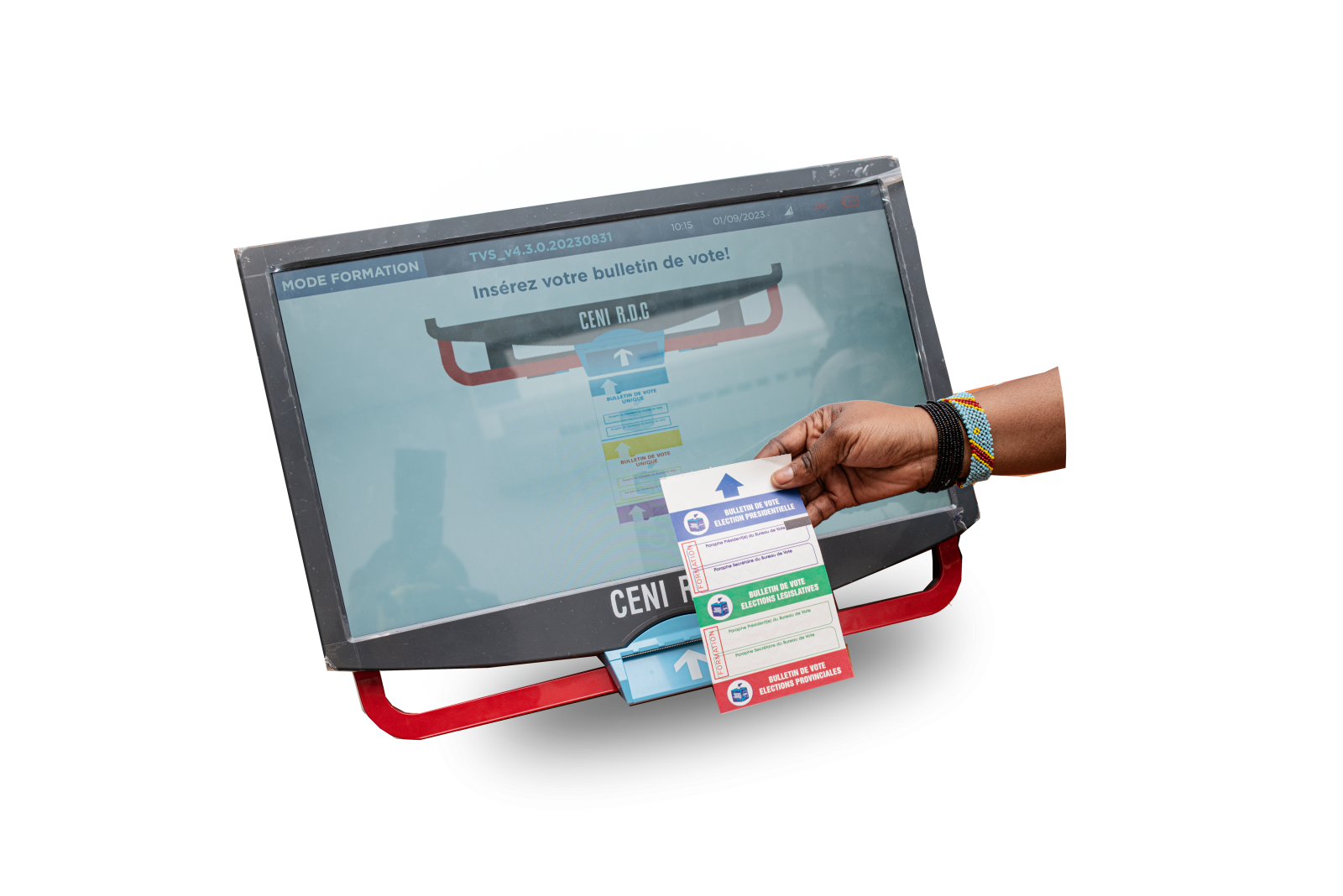 image of ballot and voting machine.