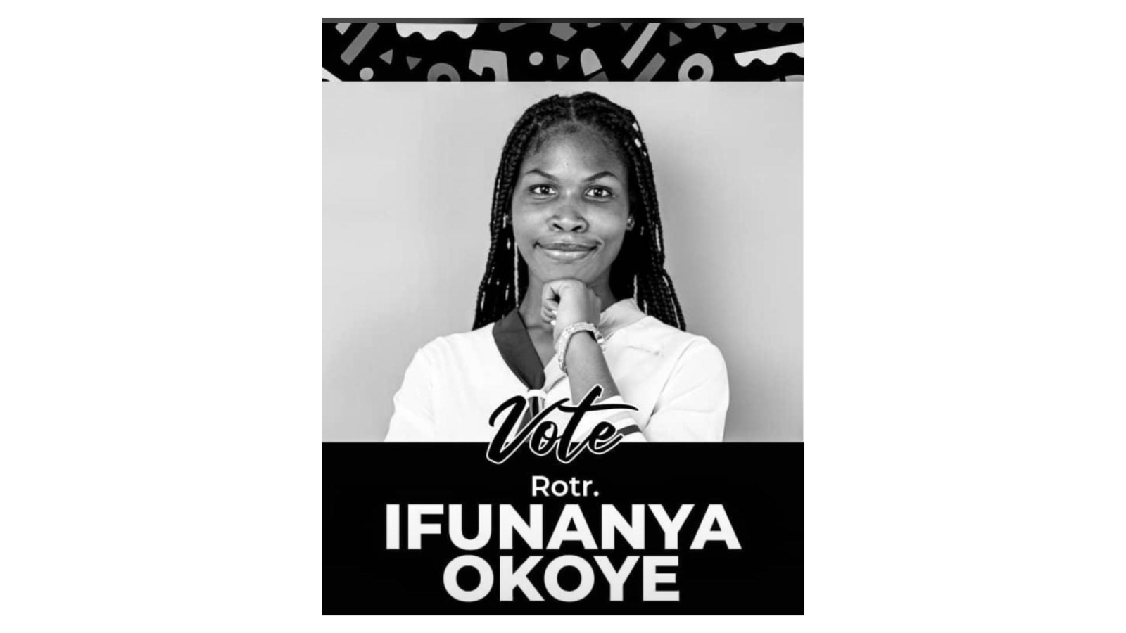 Ifunanya  black and white poster