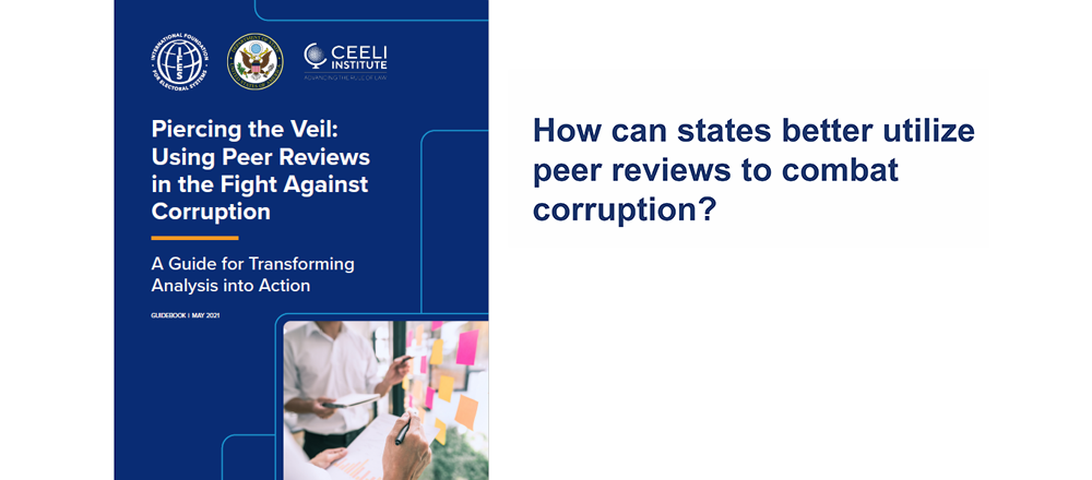 How can states better utilize peer reviews to combat corruption?