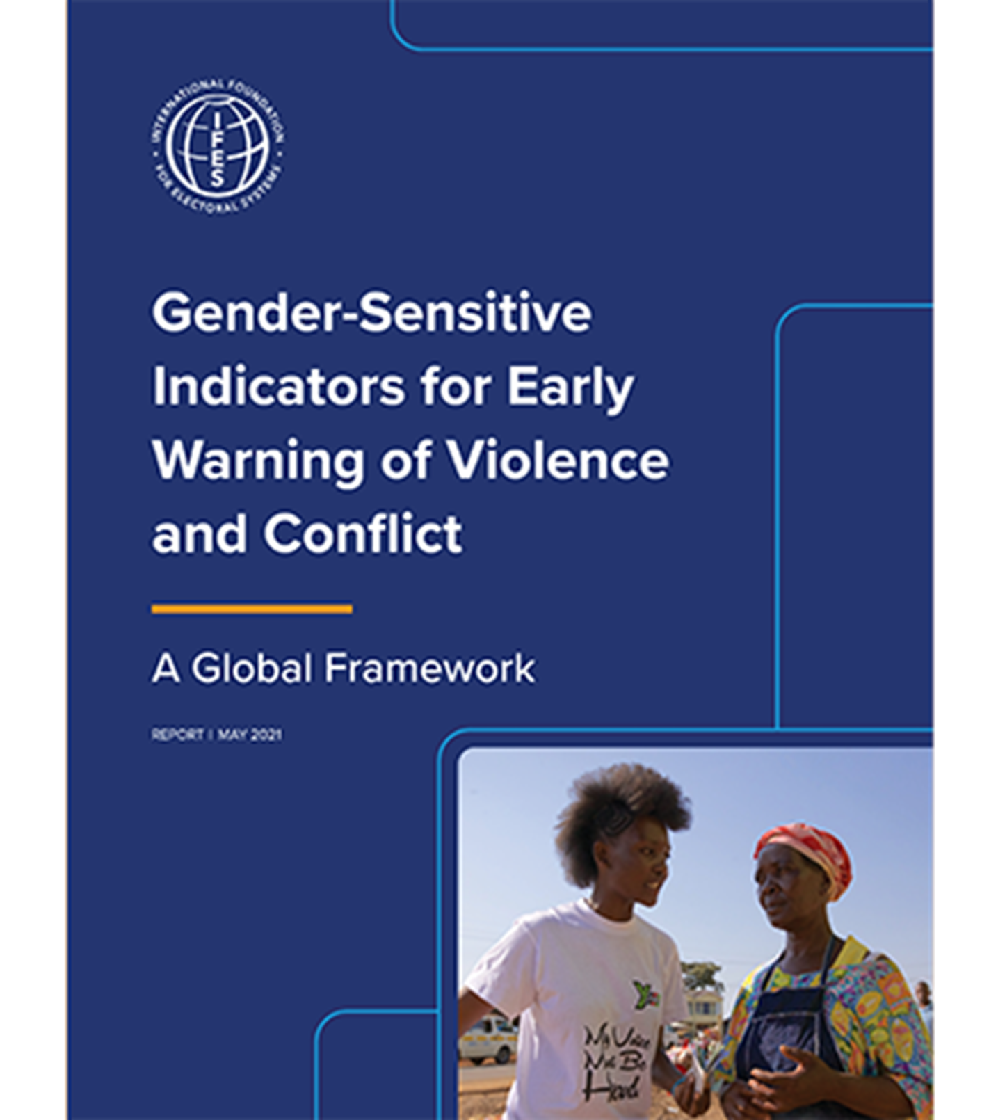 The cover image of IFES' Gender Sensitive Indicators publication