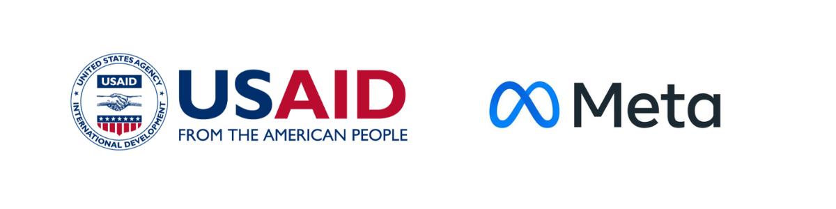 USAID logo Meta logo