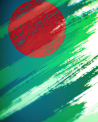 illustration of flag of Bangladesh