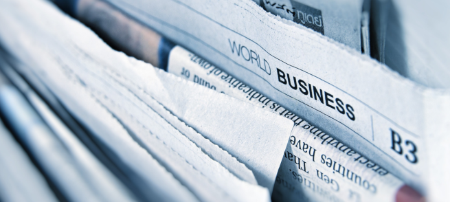 Stack of newspapers