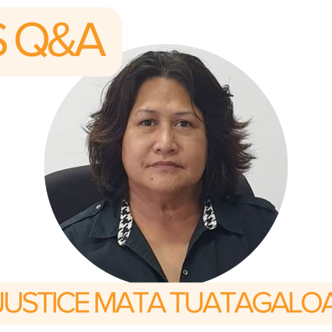IFES Q&amp;A Justice Mata Tuatagaloa