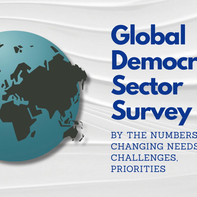 Global Democracy Sector Survey By the Numbers Changing needs Challenges and priorities