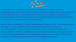Expert Forum (EFOR) is a think tank based in Bucharest.