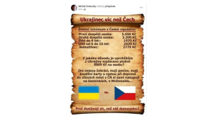 Misleading social media post in Czechia
