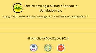 “Using social media to spread messages of non-violence and compassion.”