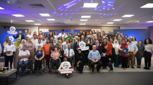 Group photo at launch event