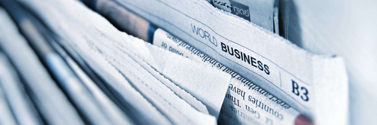 Stack of newspapers