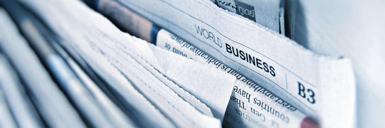 Stack of newspapers 