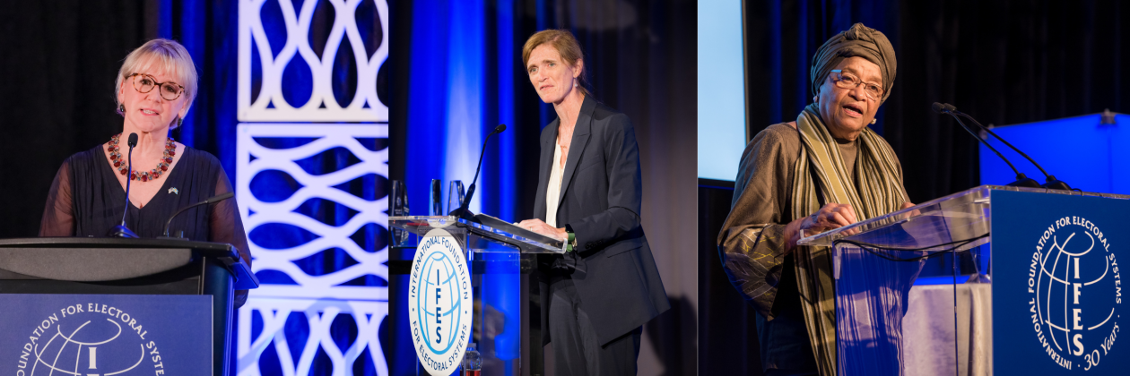Margo Wallstrom, Samantha Power, Ellen Sirleaf Johnson