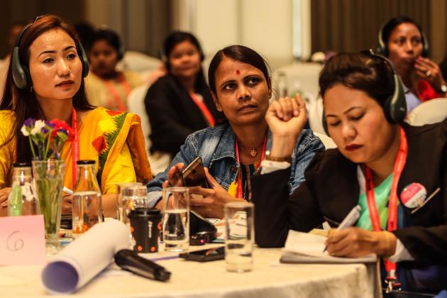 Sheleads Conference participants listen to speaker