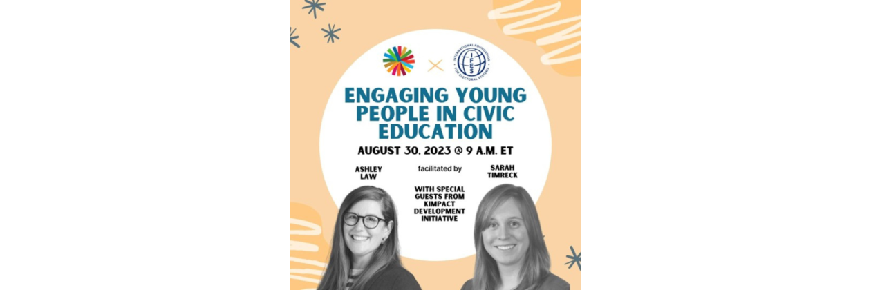 Unite 2030 IFES KDI Event Info as listed below.