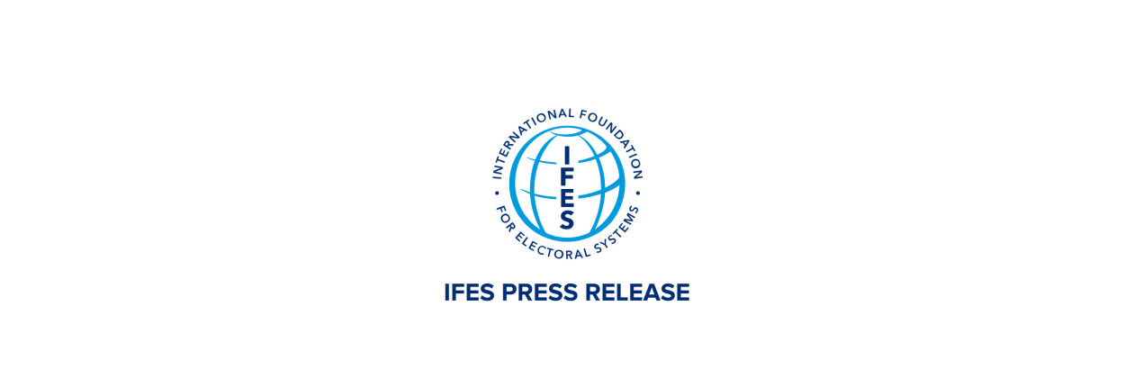 IFES LOGO Press Release written below.