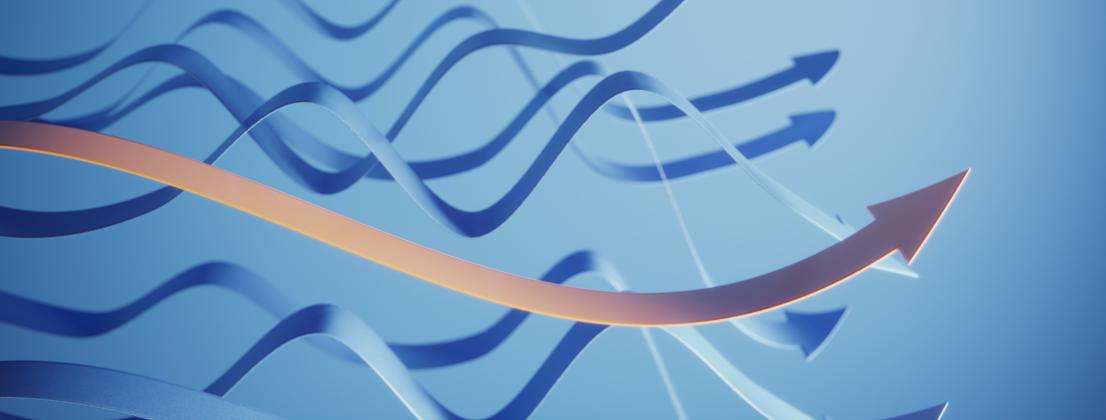 Flowing lines symbolizing change