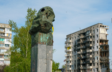 Destroyed Buildings in Bucha