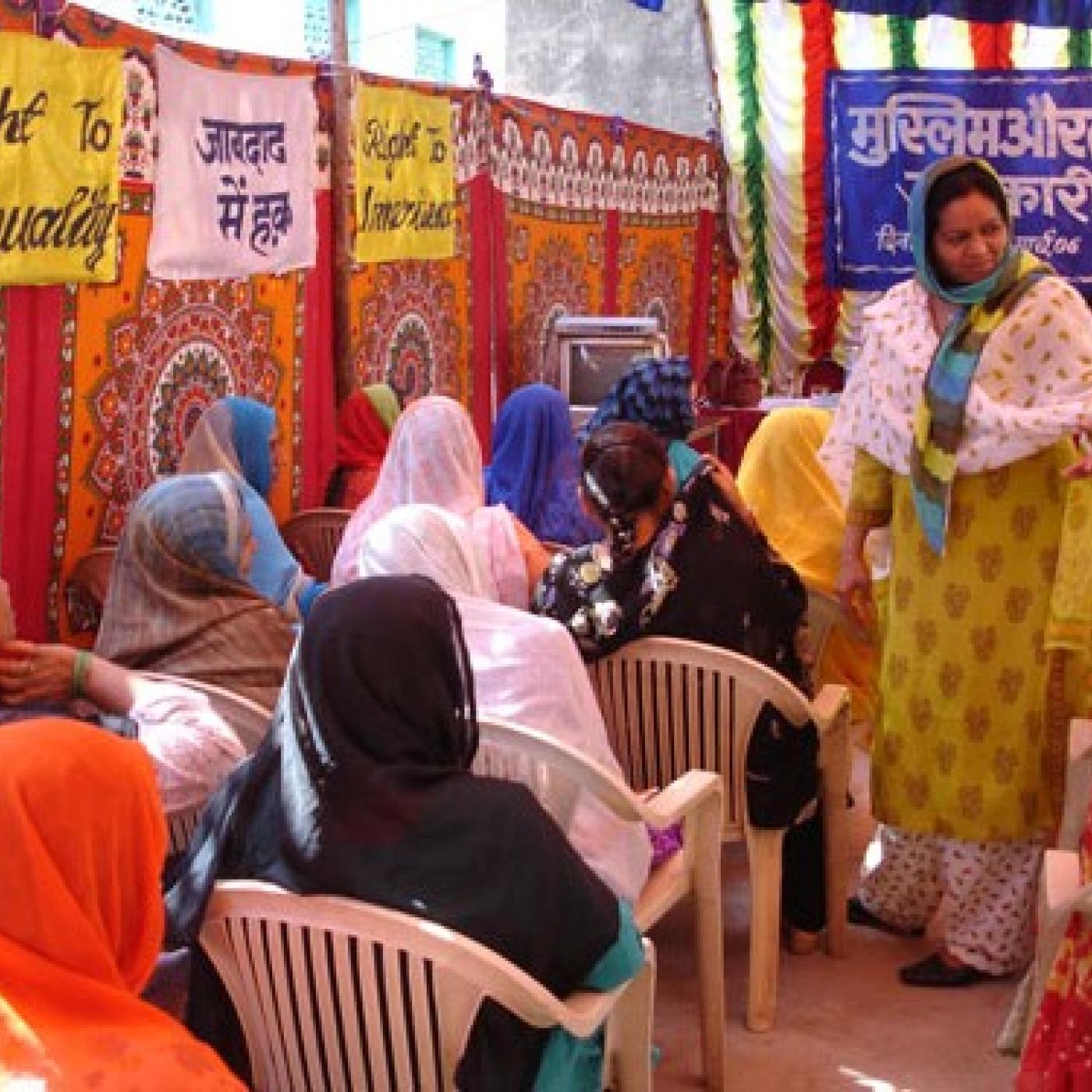 Women learn about political process in India