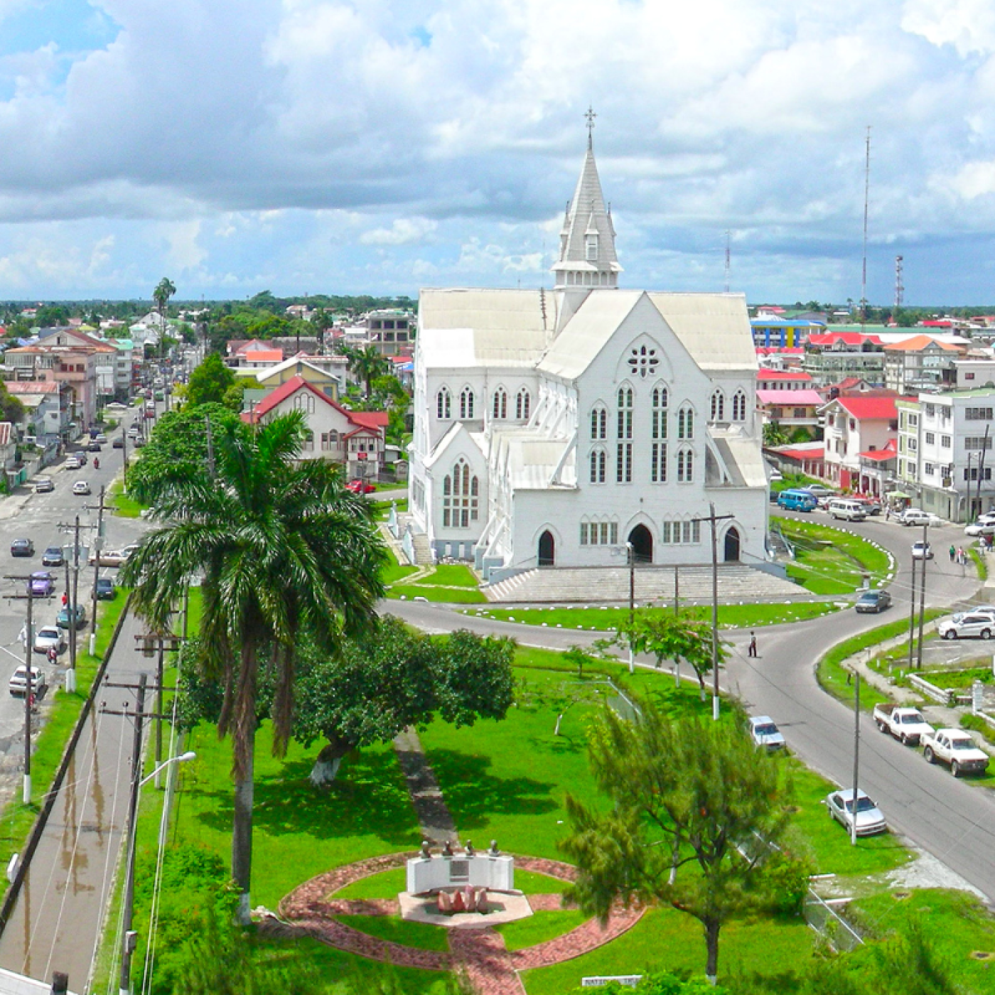 Aerial photo of Georgetown, Guyana