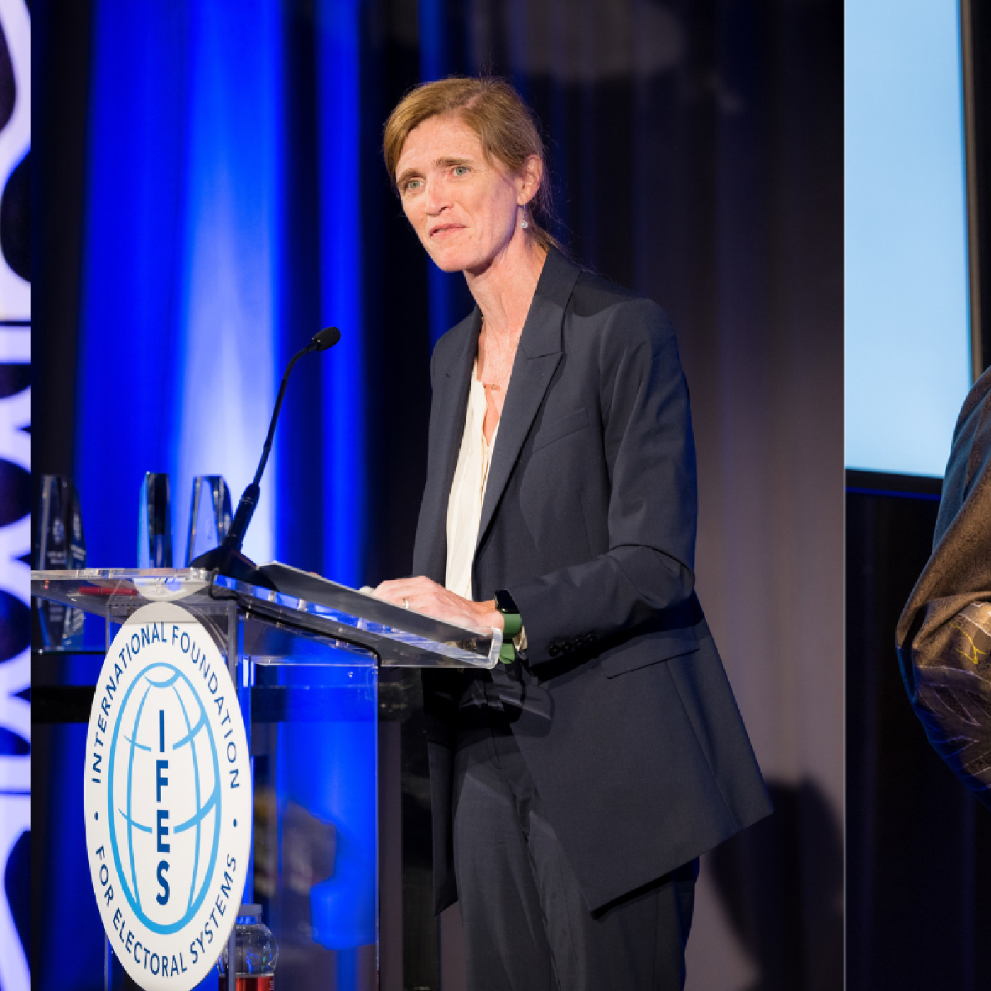 Margo Wallstrom, Samantha Power, Ellen Sirleaf Johnson