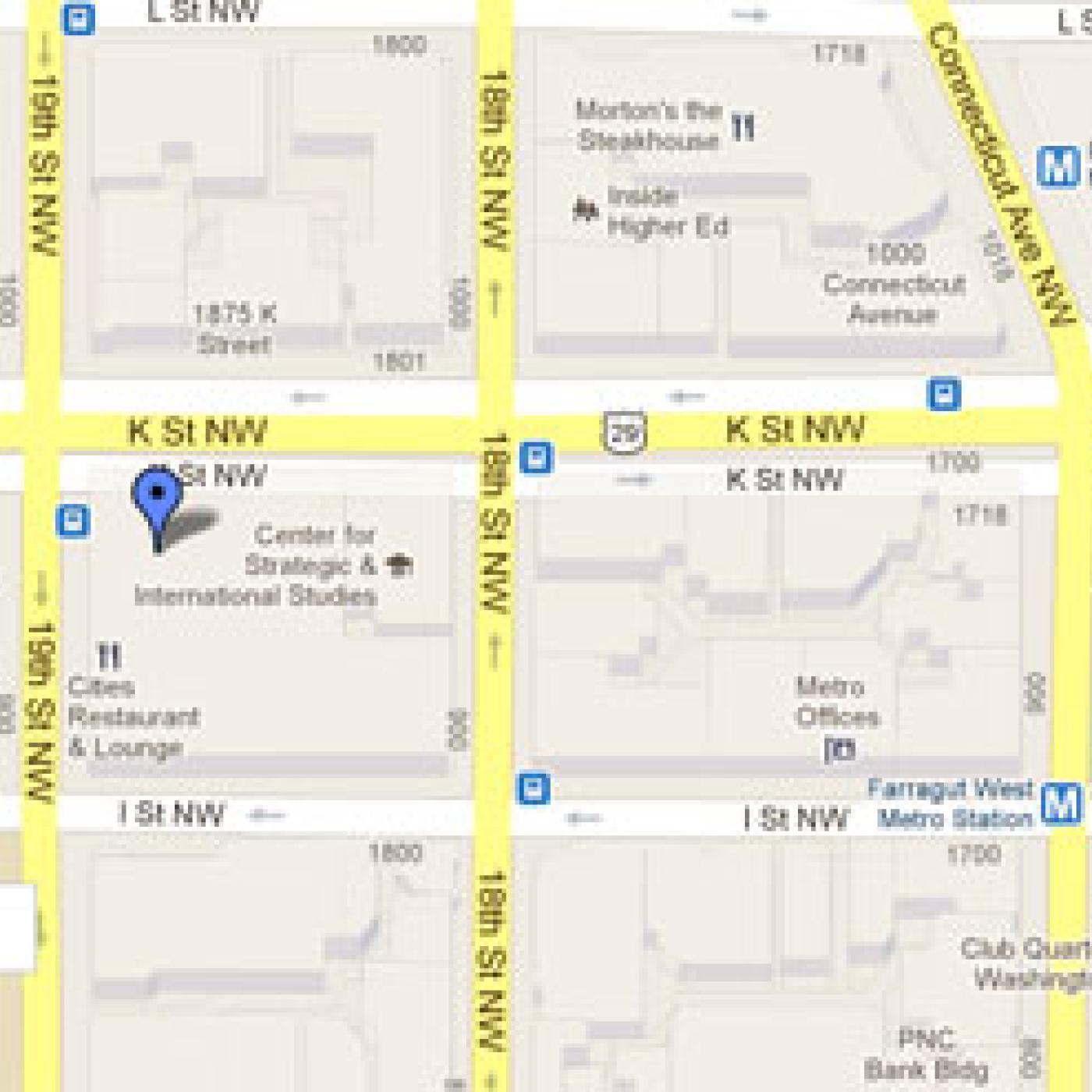Directions to IFES using Google Maps